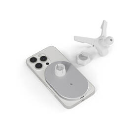 Držák na mobil Epico Elipse s MagSafe 15W stříbrná barva
