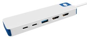 USB Hub HyperDrive Flex 9 Port Dual 4K HDMI USB-C bílý/modrý

 obrázek produktu 3 z 6