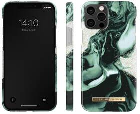 Kryt na mobil iDeal Of Sweden Fashion na Apple iPhone 12/12 Pro - Golden Olive Marble 

 obrázek produktu 1 z 2