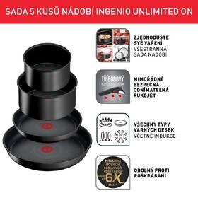 Sada hrnců Tefal L3959543, 5 ks 

 obrázek produktu 4 z 7