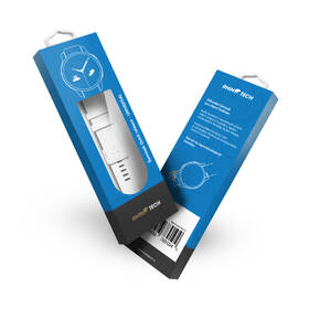 Řemínek RhinoTech univerzální silikonový Quick Release 18mm bílá barva
