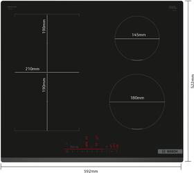 Indukční varná deska Bosch PVS631HB1E DirectSelect+ černá barva
