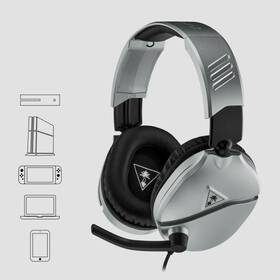 Headset Turtle Beach Recon 70 pro PC, PS4, Xbox One, Nintendo stříbrný

 obrázek produktu 5 z 12