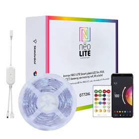 LED pásek IMMAX NEO LITE SMART, 48W, Wi-Fi, IP65, RGB, 10m, TUYA bílý

 obrázek produktu 2 z 8