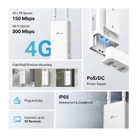 Router TP-Link TL-MR100-Outdoor bílý

 obrázek produktu 3 z 9