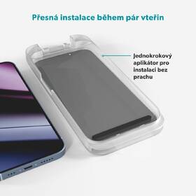 Tvrzené sklo Epico Privacy Glass 3D Ultra s aplikátorem na Apple iPhone 16 Pro/17 

 obrázek produktu 4 z 4