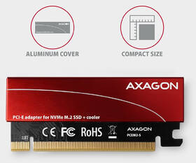Adaptér Axagon PCEM2-S, PCIe x16 - M.2 NVMe M-key červený

 obrázek produktu 2 z 5