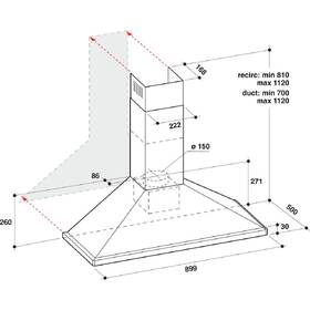 Odsavač par Whirlpool WHCN 94 F LM X nerez

 obrázek produktu 2 z 3
