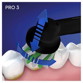 Zubní kartáček Oral-B 3500 Cross Action Black + cestovní pouzdro 

 obrázek produktu 2 z 7