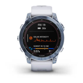 Chytré hodinky Garmin fenix 7 Sapphire Solar - Titan Blue/ White Silicone Band 

 obrázek produktu 1 z 10