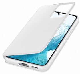 Pouzdro na mobil flipové Samsung Clear View na Galaxy S22 bílé

 obrázek produktu 3 z 4