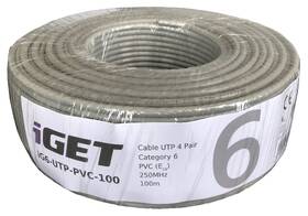 Kabel iGET Cat.6 UTP PVC Eca 100m/role 

 obrázek produktu 1 z 1