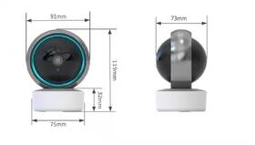 IP kamera IMMAX NEO LITE SMART Security EYE, 355°, Wi-Fi, Tuya bílá barva
