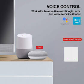 Vypínač Evolveo Dual Switch, Wi-Fi bílý

 obrázek produktu 4 z 10