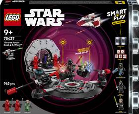 Stavebnice LEGO® Star Wars™ 75427 SMART Play™: Duel v trůnním sále a A-Wing™ 

 obrázek produktu 2 z 8