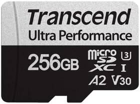 Paměťová karta Transcend 340S microSDXC 256GB UHS-I U3 V30 A2 (160R/125W) + adapter 

 obrázek produktu 1 z 2
