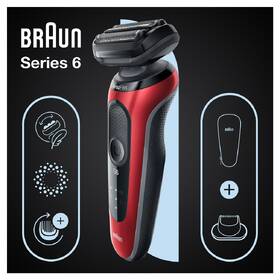 Holicí strojek Braun 61-R1200s Red 
