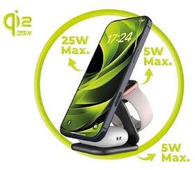Bezdrátová nabíječka Mobile Origin 3in1 Qi2 25W UltraSlim PW36 černá

 obrázek produktu 5 z 11