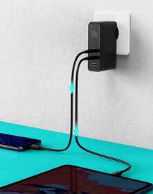 Nabíječka do sítě Baseus GaN Mini USB, 2x USB-C, 120W + USB-C kabel 1m černá

 obrázek produktu 2 z 7