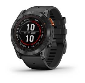 Chytré hodinky Garmin fenix 7X Pro Glass Solar -  Gray / Black Silicone Band 

 obrázek produktu 1 z 8