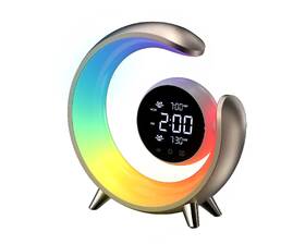 Stolní LED lampička IMMAX PEACOCK s hodinami, RGB světlo, 20W, 400lm zlatá

 obrázek produktu 1 z 9