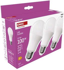 Žárovka LED EMOS Classic, 13 W, 1521lm, E27, neutrální bílá (3 ks) 

 obrázek produktu 11 z 14