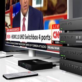 HDMI rozbočovač Club3D Video switch 4:1 HDMI 2.0, 4 porty 

 obrázek produktu 6 z 7