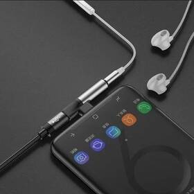 Redukce Baseus USB-C samec / USB-C samice /3,5mm Jack samice stříbrná

 obrázek produktu 1 z 2
