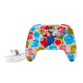 Gamepad PowerA Enhanced Wired Controller na Nintendo Switch - Super Mario - Mario Hero Reel 

 obrázek produktu 4 z 5