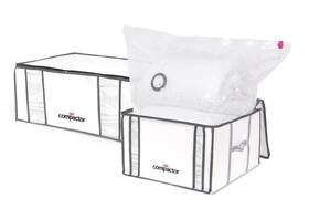 Vakuový úložný box s pouzdrem Compactor Life RAN7023, 1× M 125 l, 1 x XXL 210 l, 2 ks 

 obrázek produktu 1 z 9