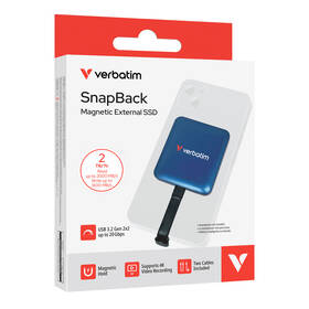 SSD externí Verbatim SnapBack 2TB, MagSafe, ProRes 4K/60 ready modrý

 obrázek produktu 8 z 15