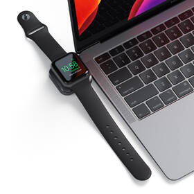 Nabíječka Satechi USB-C Magnetic Charging Dock pro Apple Watch šedá barva
