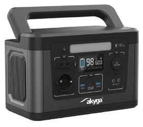Nabíjecí stanice Akyga 600W (560Wh) černá barva
