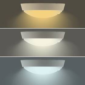 Venkovní svítidlo Solight se senzorem, 3 CCT,  15/18/20W, 1800lm, 22cm, 2v1 černé/bílé

 obrázek produktu 5 z 6