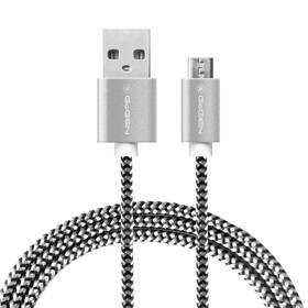 Kabel GoGEN USB / micro USB, 2m, opletený stříbrný

 obrázek produktu 1 z 1