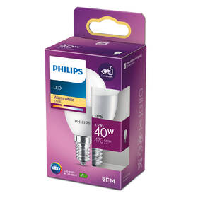 Žárovka LED Philips klasik, 5,5W, E14, teplá bílá 

 obrázek produktu 1 z 1
