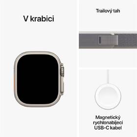 Chytré hodinky Apple GPS + Cellular, 49mm pouzdro z titanu - zeleno-šedý trailový tah - M/L 

 obrázek produktu 8 z 8