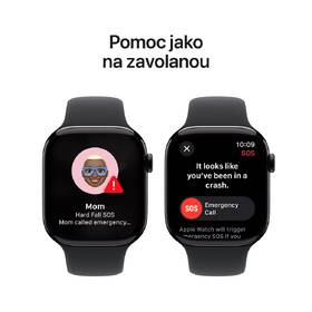 Chytré hodinky Apple GPS + Cellular 42mm pouzdro z klavírně černého hliníku - černý sportovní řemínek - S/M 

 obrázek produktu 5 z 8