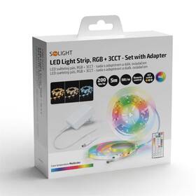 LED pásek Solight RGB + 3CCT, 5m, sada s 24V, IP65 bílý

 obrázek produktu 6 z 6