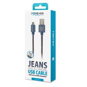 Kabel Forever USB/ Micro USB, 1m modrý

 obrázek produktu 1 z 1