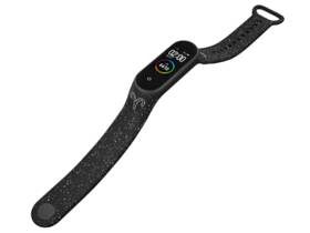 Řemínek Mi-Band na Xiaomi Mi Band 3/4 - motiv Znamení zvěrokruhu Beran, černý 

 obrázek produktu 3 z 3