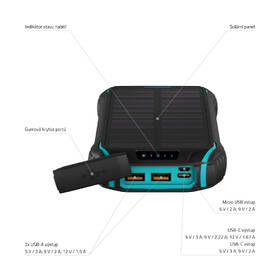 Powerbanka LAMAX Journey 26 800mAh černá/tyrkysová

 obrázek produktu 6 z 10