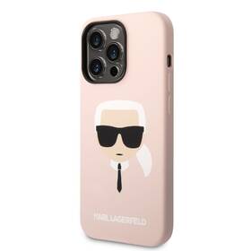 Kryt na mobil Karl Lagerfeld Liquid Silicone Karl Head na Apple iPhone 14 Pro Max růžový

 obrázek produktu 1 z 4
