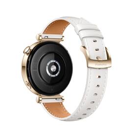 Chytré hodinky Huawei Watch GT 4 41mm - Gold + White Leather Strap 
