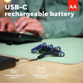 Baterie nabíjecí Trust AA, USB-C, 4ks 

 obrázek produktu 5 z 6