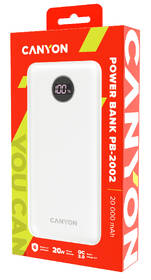 Powerbanka Canyon PB-2002W, 20 000 mAh bílá

 obrázek produktu 5 z 5