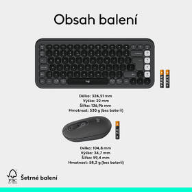 Klávesnice s myší Logitech POP ICON, US layout šedá

 obrázek produktu 10 z 10