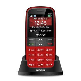Mobilní telefon Aligator A770 Senior červený

 obrázek produktu 2 z 7