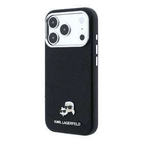 Kryt na mobil Karl Lagerfeld PU Grained Semi Wrap K&CH Heads Magsafe na Apple iPhone 18 Pro černý

 obrázek produktu 3 z 6