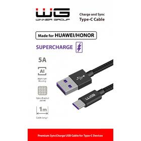 Kabel WG Super Charge USB/USB-C, 1m černý

 obrázek produktu 1 z 1